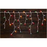 Incandescent Icicle Light Set - Multi-Colour, 150 Lights