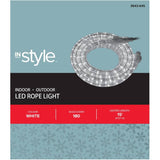 LED Round Rope Light - White, 15'