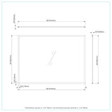 Ivonne Framed Rectangular Mirror - Matte Black, 26" x 36"