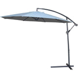 10' Sharkskin Grey Offset Umbrella