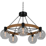 24" Hanging Chandelier - Battery Operated + Remote