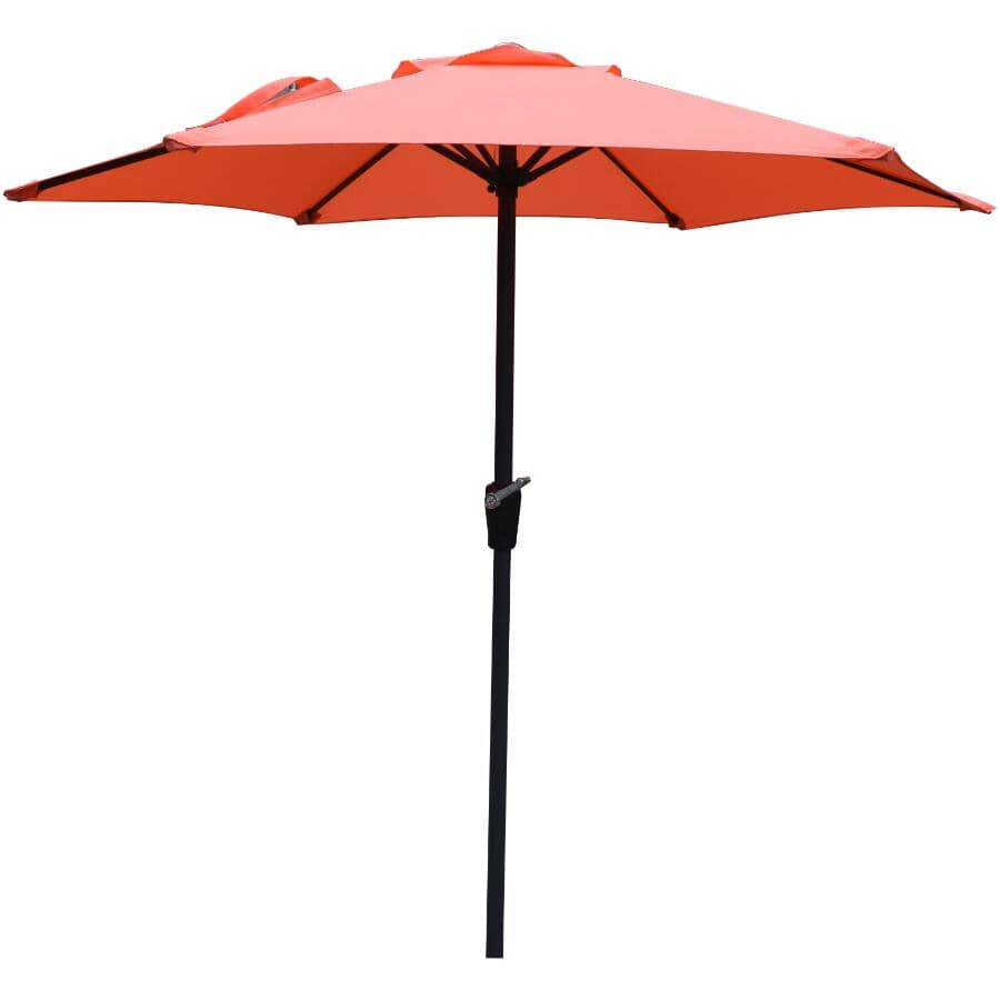 7' Crank Market Umbrella - Coral