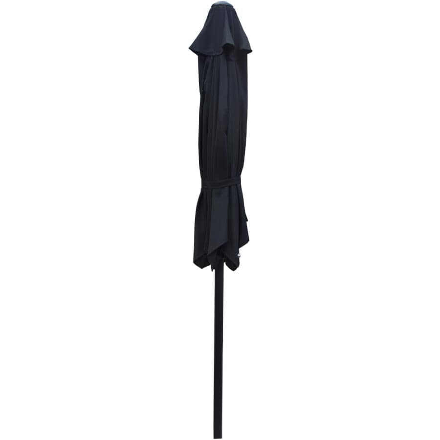 7' Crank Market Umbrella - Black