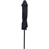 7' Crank Market Umbrella - Black