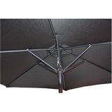 7' Crank Market Umbrella - Black