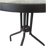 Brown Wicker Steel Frame Bistro Set - 3 Piece