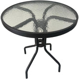 Brown Wicker Steel Frame Bistro Set - 3 Piece