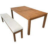 Dining Set with 2 Benches - 3 Piece