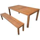 Dining Set with 2 Benches - 3 Piece