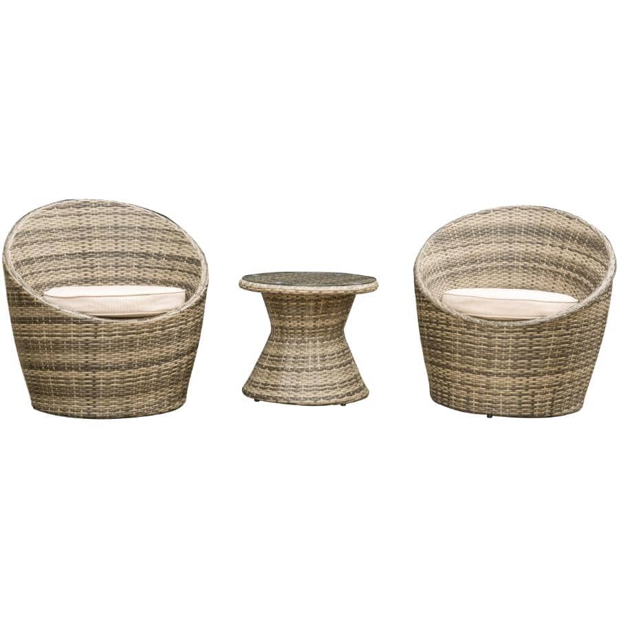 Egg Chat Set - with Cushions, 3 Piece