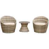 Egg Chat Set - with Cushions, 3 Piece