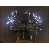 M5 Solar Light Set with Green Wire - Pure White, 50 LEDs