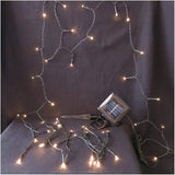 M5 Solar Light Set with Green Wire - Warm White, 50 LEDs