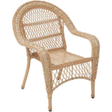Savannah Single Resin Wicker Chair - Brown