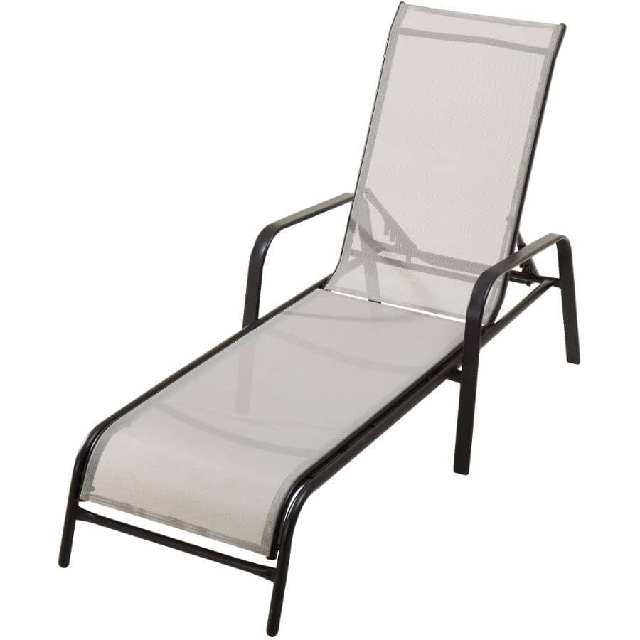 Sling Chaise Lounge - Grey