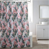 Polyester Shower Curtain - Cactus Blooms, 71" x 71"