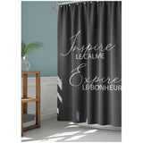 Polyester Shower Curtain - Inspire Expire, 70" x 72"