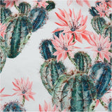 Polyester Shower Curtain - Cactus Blooms, 71" x 71"