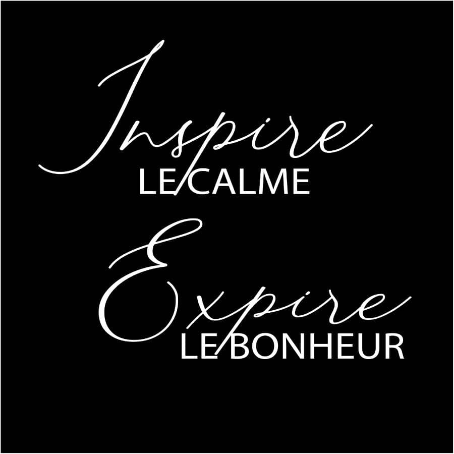 Polyester Shower Curtain - Inspire Expire, 70" x 72"