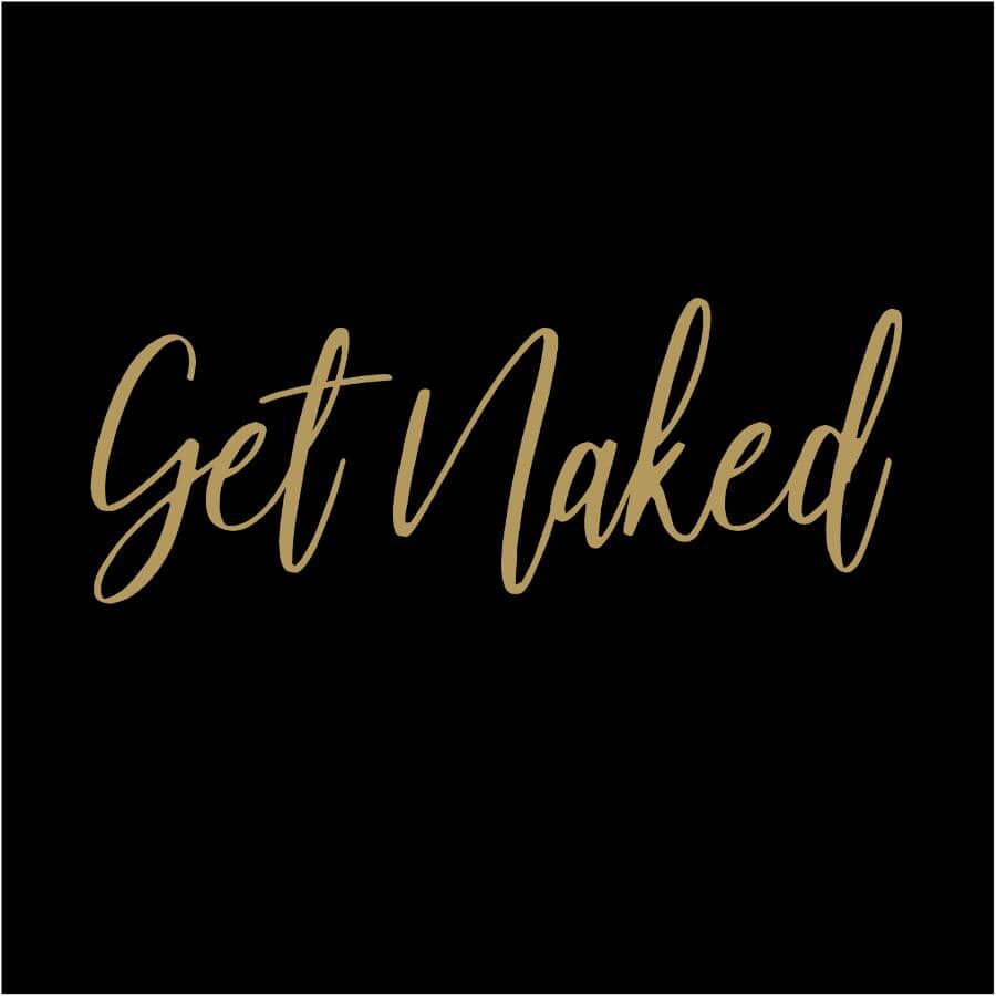 Polyester Shower Curtain - Get Naked, 70" x 72"