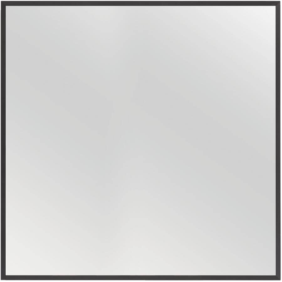 Reina Framed Square Mirror - Matte Black, 36" x 36"