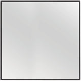 Reina Framed Square Mirror - Matte Black, 36" x 36"