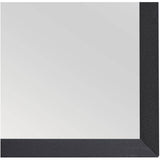 Reina Framed Square Mirror - Matte Black, 36" x 36"
