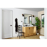 Reina Framed Square Mirror - Matte Black, 36" x 36"