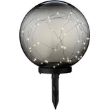 Round Solar Garden Stake Light - with Micro Lights