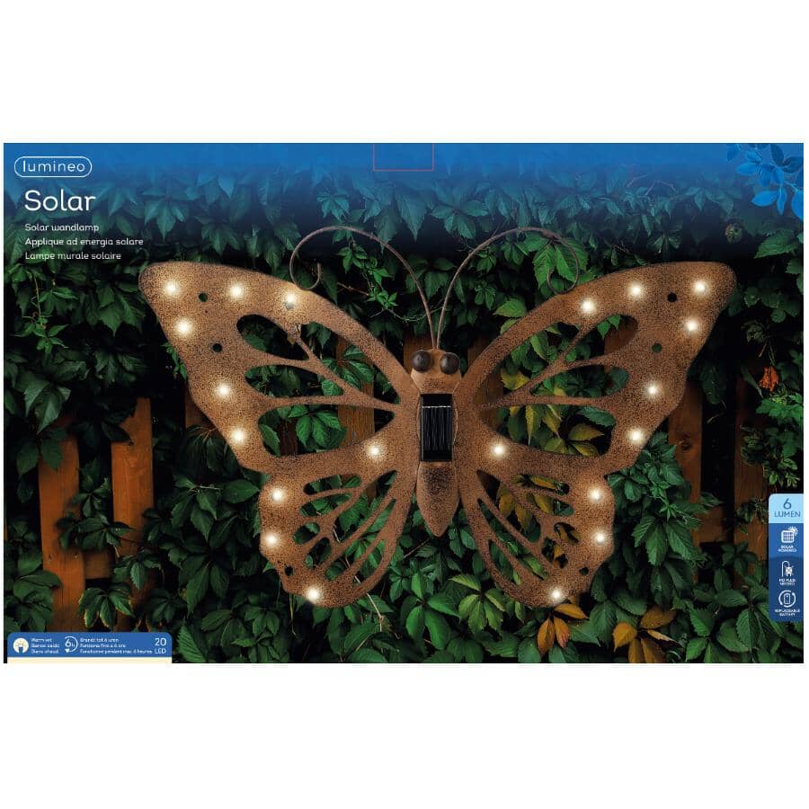 Solar Butterfly Wall Light with Steady Function