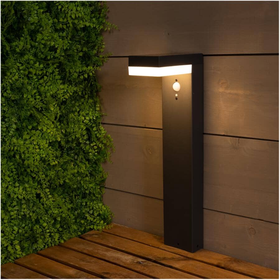 Solar Garden Stake Light - with Motion Sensor, Stainless Steel