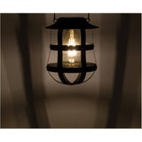Solar Hanging Garden Light - Black