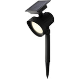 Solar Spotlight Garden Stake Light - with Colour Changing Effect, Set of 2
