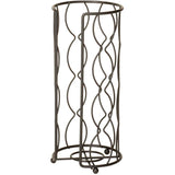 Wave Design Toilet Tissue Holder - Black