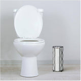 Wave Design Toilet Tissue Holder - Black