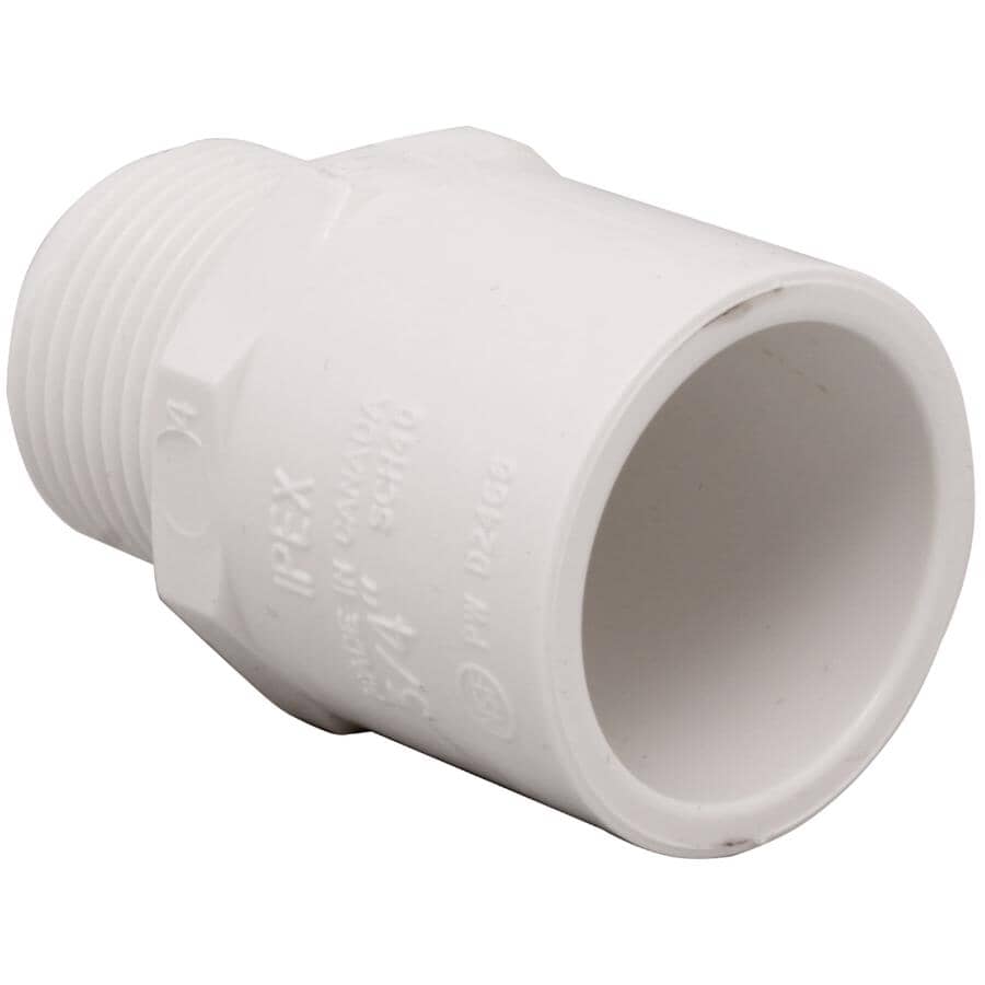 Schedule 40 1" Slip x 1" MPT PVC Adapter