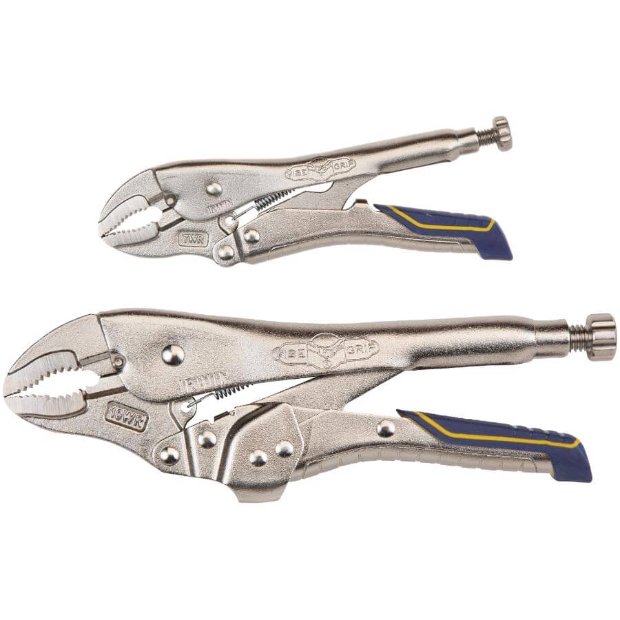 2 Piece Fast Release Locking Pliers Set