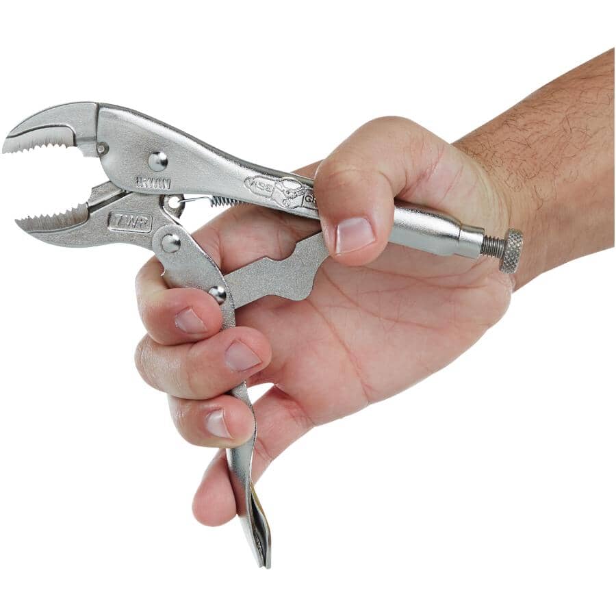 7" Locking Curved Jaw Cutter Pliers