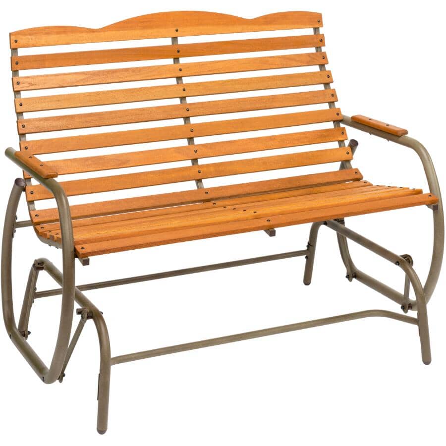 4' Wooden Glider Bench