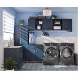 24" x 22" Willow Collection Laundry Cabinet with Stainless Steel Sink - Blue