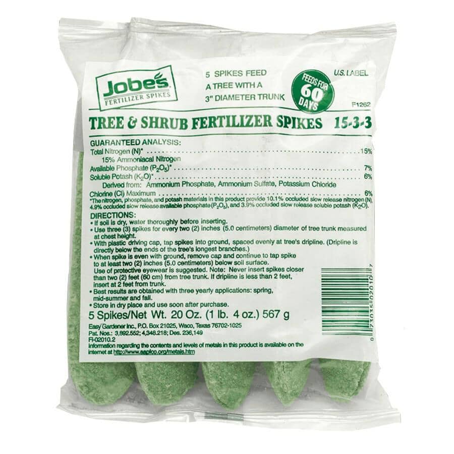 5 Pack Tree and Shrub Fertilizer Spikes