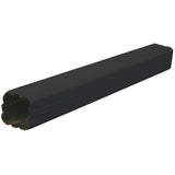 2-1/2" x 2-1/2" x 10' Black Low-Gloss Aluminum Gutter Downpipe