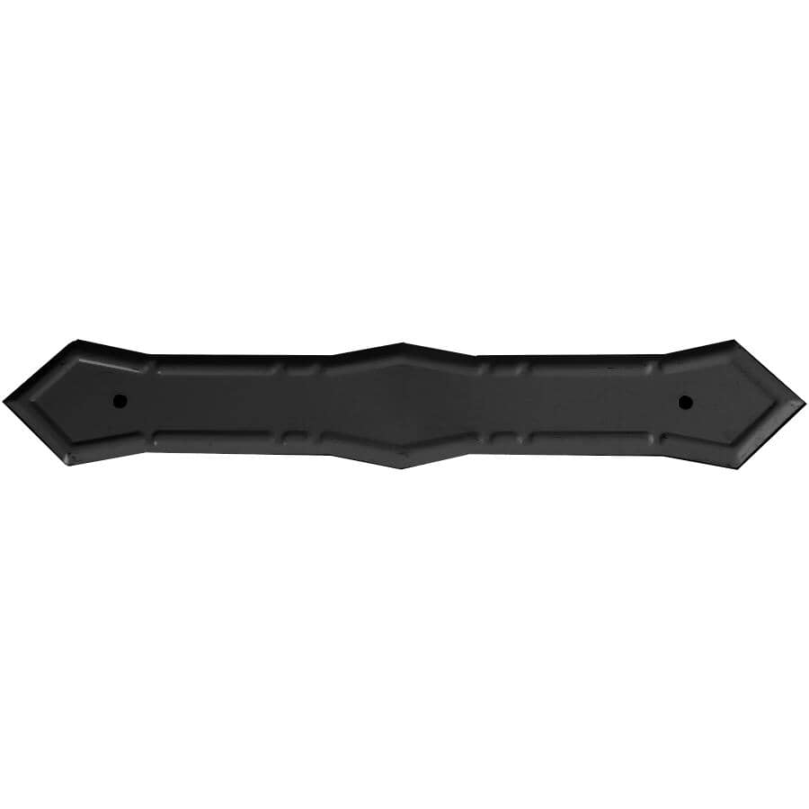 Black Low-Gloss Aluminum Gutter Pipe Strap