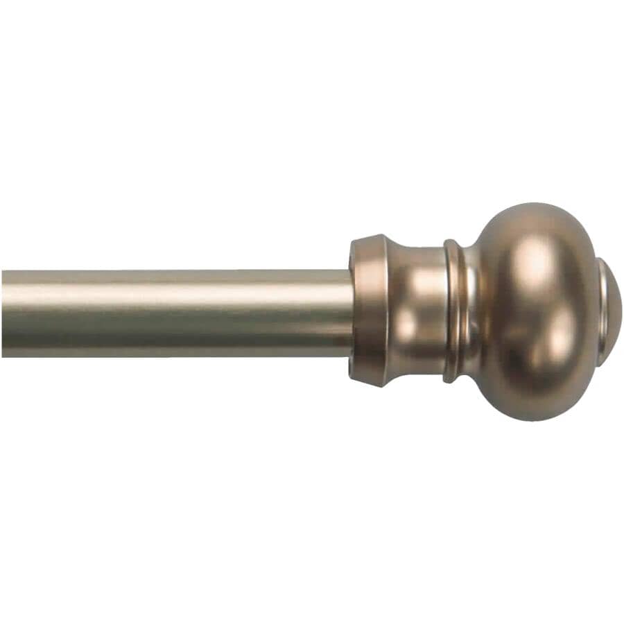 28" - 48" Bronze Ashby Cafe Curtain Rod