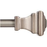 66" - 120" Pewter Milton Curtain Rod Set