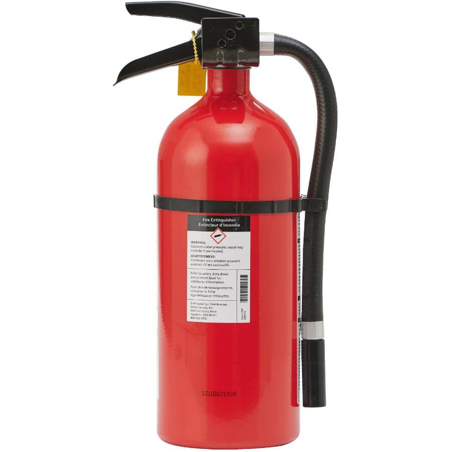 2A/10BC Rechargeable Fire Extinguisher - Red, 4 lb