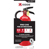 2A/10BC Rechargeable Fire Extinguisher - Red, 4 lb