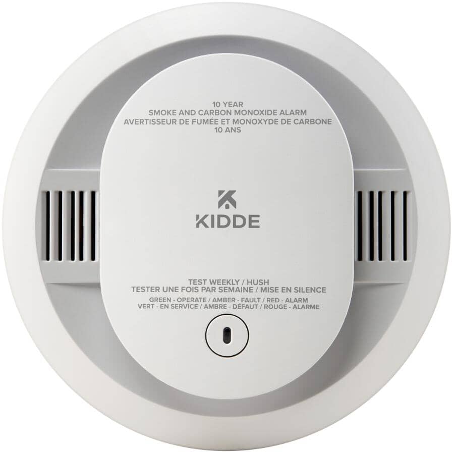 Battery Operated Smoke & Carbon Monoxide Detector with Worry Free 10 Year Battery, Voice Warning
