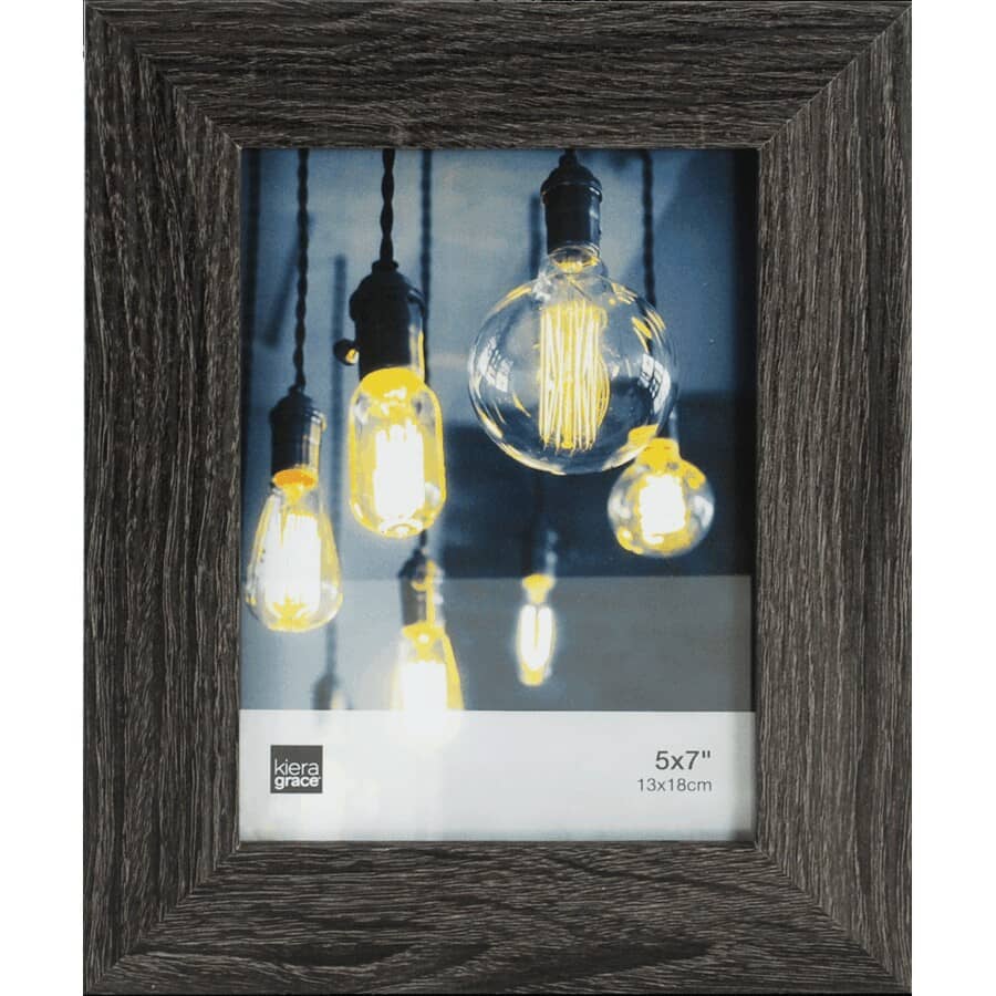 Loft Driftwood Photo Frame - Black, 5" x 7"