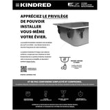 31"x 22" Single Drop-In Kitchen Sink - with Accessories, Stainless Steel